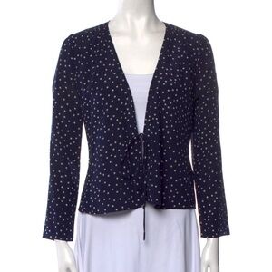 Realisation Par silk printed star blue top xs